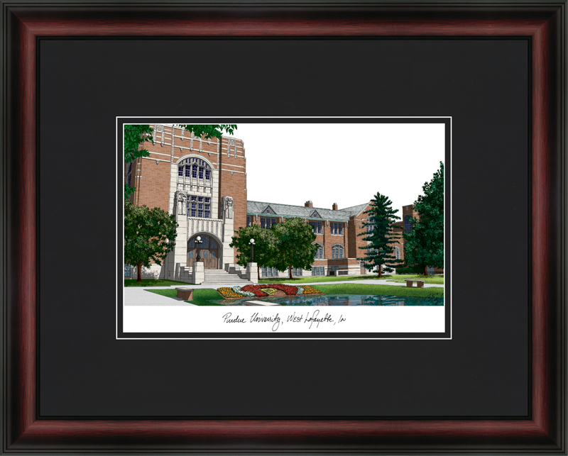 Purdue University Academic Lithograph Frame