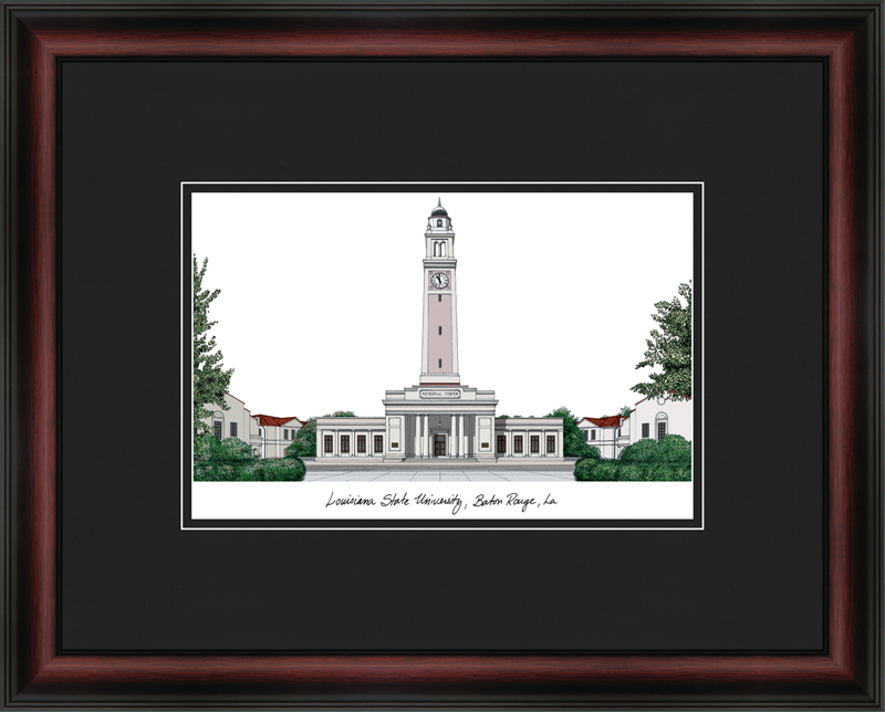 LA999A 18" x 14" Louisiana State University Academic Lithograph Wall Art
