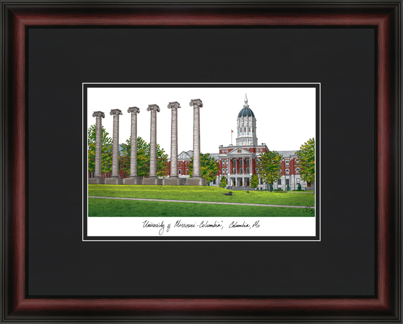 MO999A University of Missouri  Columbia Academic Lithograph Frame