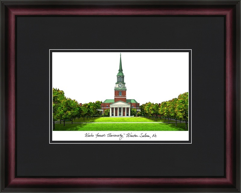 NC991A Wake Forest University Academic Framed Lithograph