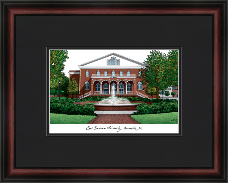 NC995A East Carolina University Academic Lithograph Frame