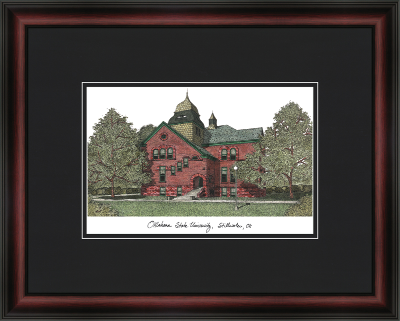 18"x 14" Oklahoma State University Academic Lithograph Frame