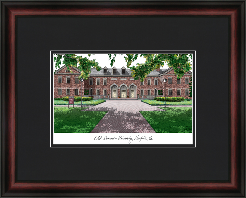 VA998A 18" x 14" Old Dominion University Academic Framed Lithograph