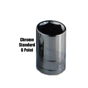 K Tool International KTI28123 Socket 23mm 0.5 Inch Drive Standard 6 Point