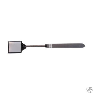 K Tool International 1.75 Inch Square Glass Telescoping Mirror