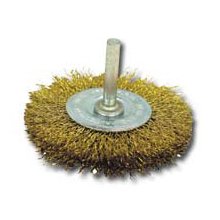K Tool 79217 Crimped Wire Wheel, 3" Diameter, Coarse, 1/4" Stem, 4500 Max RPM