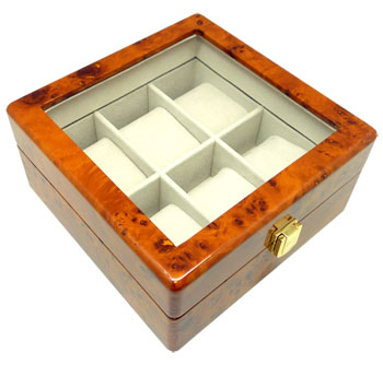 Picture of Burl Heiden Premier Burlwood Watch Box for 6 Watches