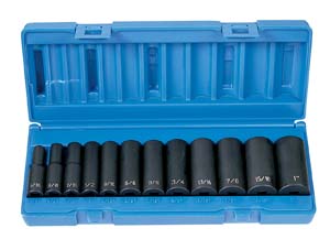 3/8 in. Drive 12 Pieces 12 Point Deep Set