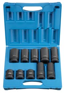 Picture of Eagle GY9153 1&quot; Drive 10 Pieces Truck Wheel Impact Socket Set