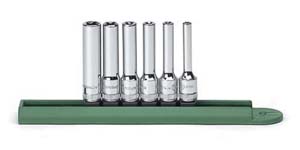 6 Piece 1/4" Drive Deep External Torx Socket Set