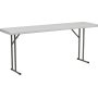 Picture of Flash Furniture RB-1872-GG 18 in. W x 72 in. L Granite White Plastic Folding Table