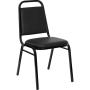 Flash Furniture FD-BHF-2-GG HERCULES&trade- Series Black Vinyl Banquet Stack Chair