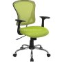 Picture of Flash Furniture H-8369F-GN-GG Green Mesh Executive Office Chair