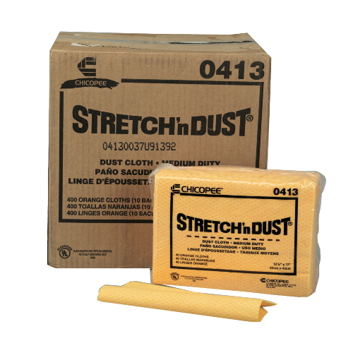 CHI 0413 Stretch N Dust Cloth - Yellow/Orange - 400 Count