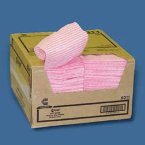 Picture of Chicopee CHI 8311 Rayon Wet Wipe 11/5X24 Pink Stripe- 200 Count