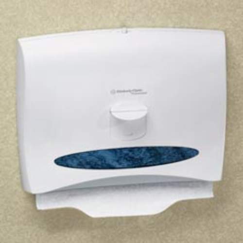 Picture of Kimberly-Clark KCC 09505 Lev-R-Matic Push-Lever Seat Cover Dispenser - White