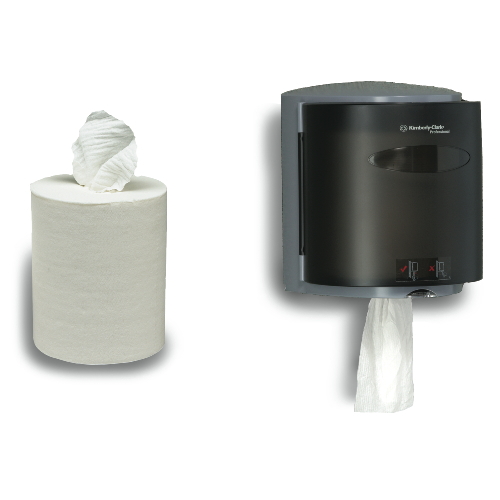 KCC 01032 Scott Center Pull Roll Control Towel- 1P White- 700 Sheets Per Roll - Case of 6
