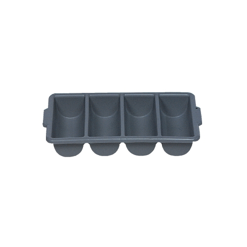 Picture of Rubbermaid Commercial Products RCP 3362 GRA 4 Compartment Cutlery Bin - Gray