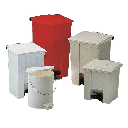 23 Inch Medical Waste Step-On container - Red