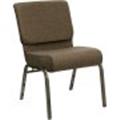 Flash Furniture FD-CH0221-4-GV-S0819-GG 21'' Extra Wide Brown Church HERCULES&trade- Chair with 4& Flash Furniture FD-CH0221-4-GV-S0819-GG 21'' Extra Wide Brown Church HERCULES&trade- Chair with 4&