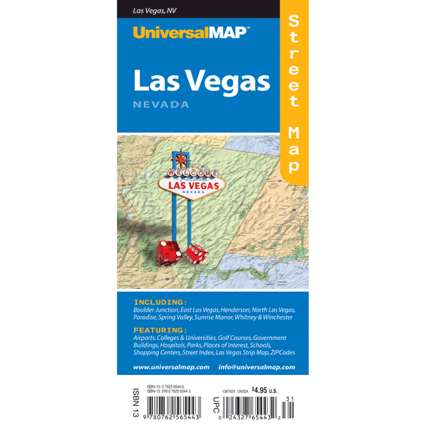 Universal Map 076252295X Las Vegas NV