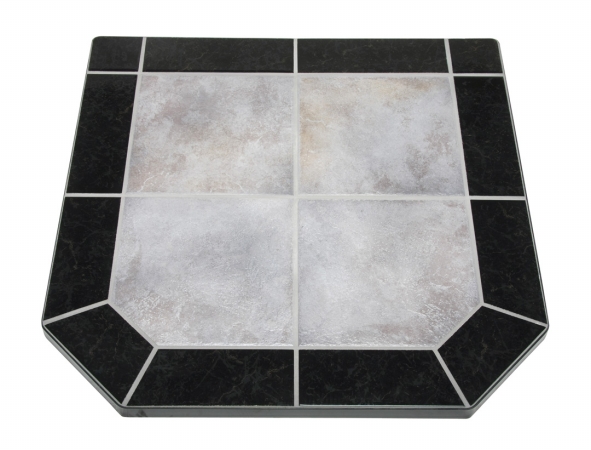 Picture of American Panel 48 sl ns Night Shadows Tile Single Cut Corner Stove Board  48 Inch  x 48 Inch 