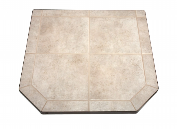 Picture of American Panel 40 sl c Carmel Tile Single Cut Corner Stove Board  40 Inch  x 40 Inch 