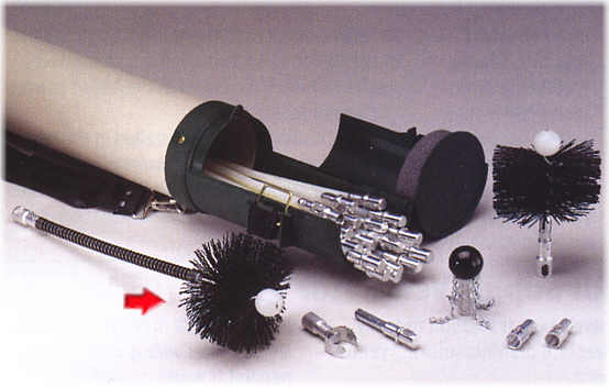 Picture of A.W. Perkins Co 5168 RoVac 10 Inch  Spring Leader W/ 4 Inch  Brush