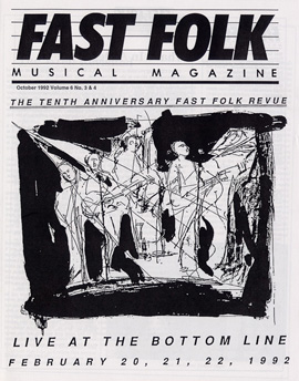 Picture of Smithsonian Folkways FF-FF603-CCD Fast Folk Musical Magazine- Vol. 6- No.3 Tenth Anniversary-Live at the Bottom Line 1992