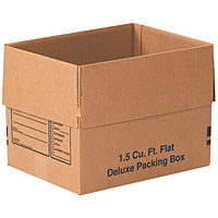 24 in x 18 in x 18 in Moving Box, Kraft, Corrugate, Single Wall, 32 ECT, 10 PK