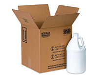 Picture of Box Partners HAZ1052 12 .06 in. x 12 .06 in. x 12 .75 in. 4- 1 Gallon Plastic Jug Haz Mat Boxes- 20