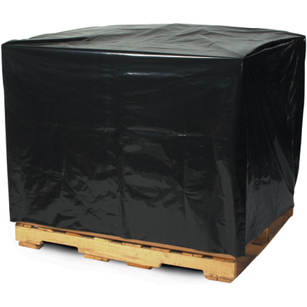 PC128 54 in. x 44 in. x 96 in.- 2 Mil Black Pallet Covers