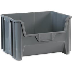 Picture of Box Partners BING112 Gray Giant Stackable Bins- 3