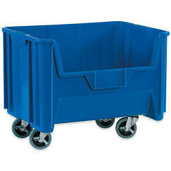 Picture of Box Partners BING120 Blue Mobile Giant Stackable Bins- 3