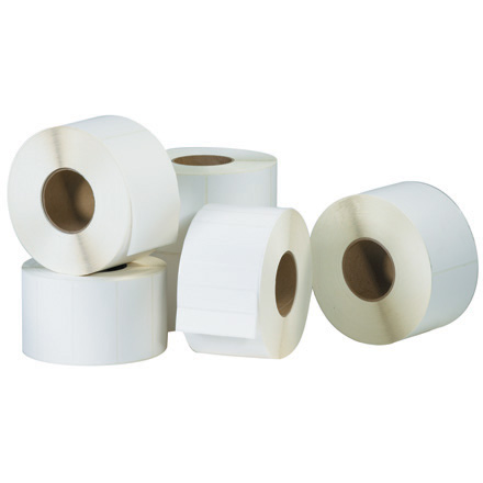 2 1/4 x 1-1/2'' White Thermal Transfer Labels - 4308/Roll, 4308PK