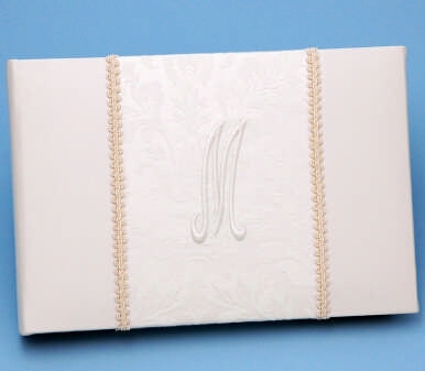 Picture of Ivy Lane Design A01070GB/IVO Brocade Monogram Guest Book