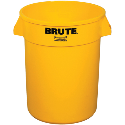 Picture of Box Partners RUB122C 32 Gallon Brute Container- Yellow