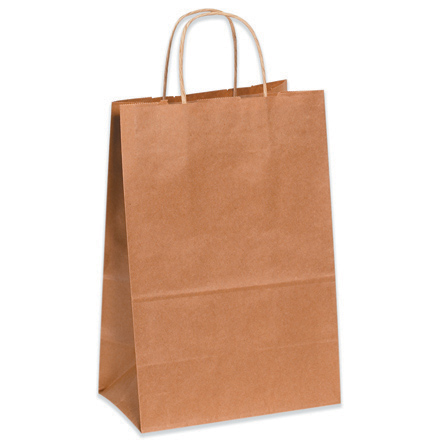 Picture of Box Partners BGS101K 5 .25 in. x 3 .25 in. x 8 .37 in. Kraft Paper Shopping Bags- 250 Per Pack