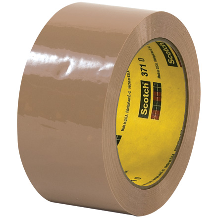 Packing Tape, 1.9 mil Thick, 2 in W x 55 yd L, 3 in Core Dia., Tan, 36 PK