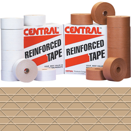 72mm x 375ft Kraft Central-240 Reinforced Tape