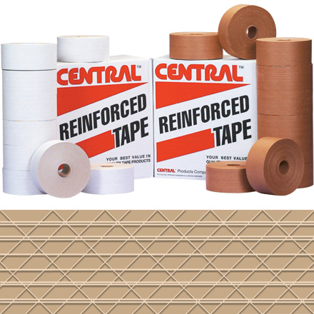 Picture of Box Partners T907270 3 in. x 450 foot Kraft Central- 270 Reinforced Tape