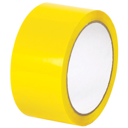 Box Partners 2" x 55 yd Yellow Acrylic Carton Sealing Tape 2.mil (T90122Y),6 rolls