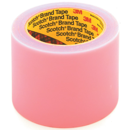 3M 821 Label Protection Tape, 2.5 Mil, 5" x 72 yds., Pink, PK8