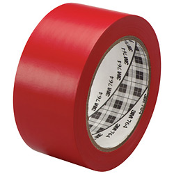 Picture of Box Partners T965764R 1 in. x 36 yds. Red 3M- 764 Solid Vinyl Tape