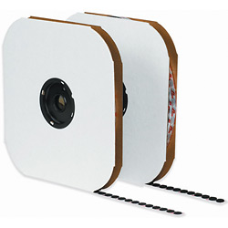 VEL126 .75 in.- Loop- Black Cloth Tie Tape- Individual Dots
