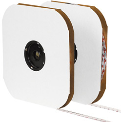 Picture of Box Partners VEL141 .75 in.- Hook- White Cloth Tie Tape- Individual Dots