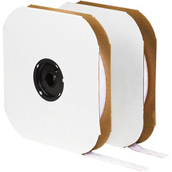 Picture of Box Partners VEL109 .62 in. x 75 foot- Hook- White Cloth Tie Tape- Individual Strips