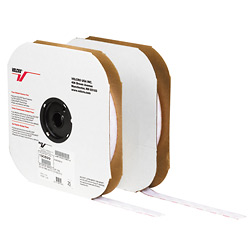 Picture of Box Partners VEL135 1 in. x 75 foot- Hook- White Cloth Tie Tape- Individual Strips