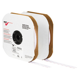 2 in. x 75 foot- Loop- White Cloth Tie Tape- Individual Strips