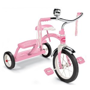 33P Girls Classic Pink Dual Deck Tricycle -  Radio Flyer
